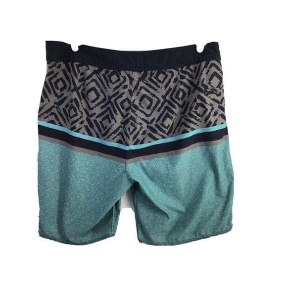 Lost Unfiltered Board Shorts Men's 36 Swim Trunks Blue Drawstring Pocket - Picture 2 of 11